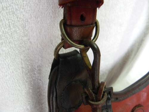 Black Powder Bag and Powder Flask No 1