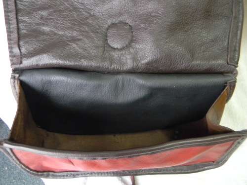 Black Powder Bag and Powder Flask No 1