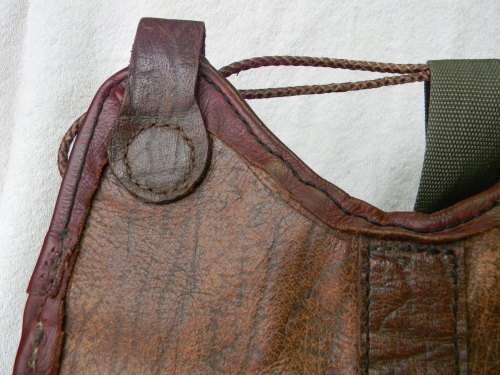 Black Powder Bag and Powder Flask No 2