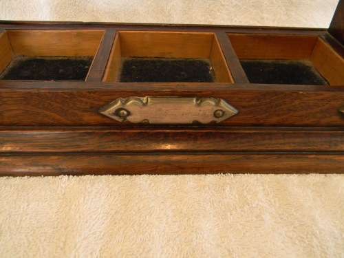 1890`s Antique Tantalus With Three Crystal Decanters