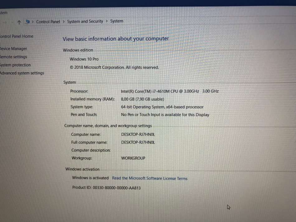 HP PROBOOK 650 i7 8GB 1TB HDD EXCELLENT CONDITION!!!!