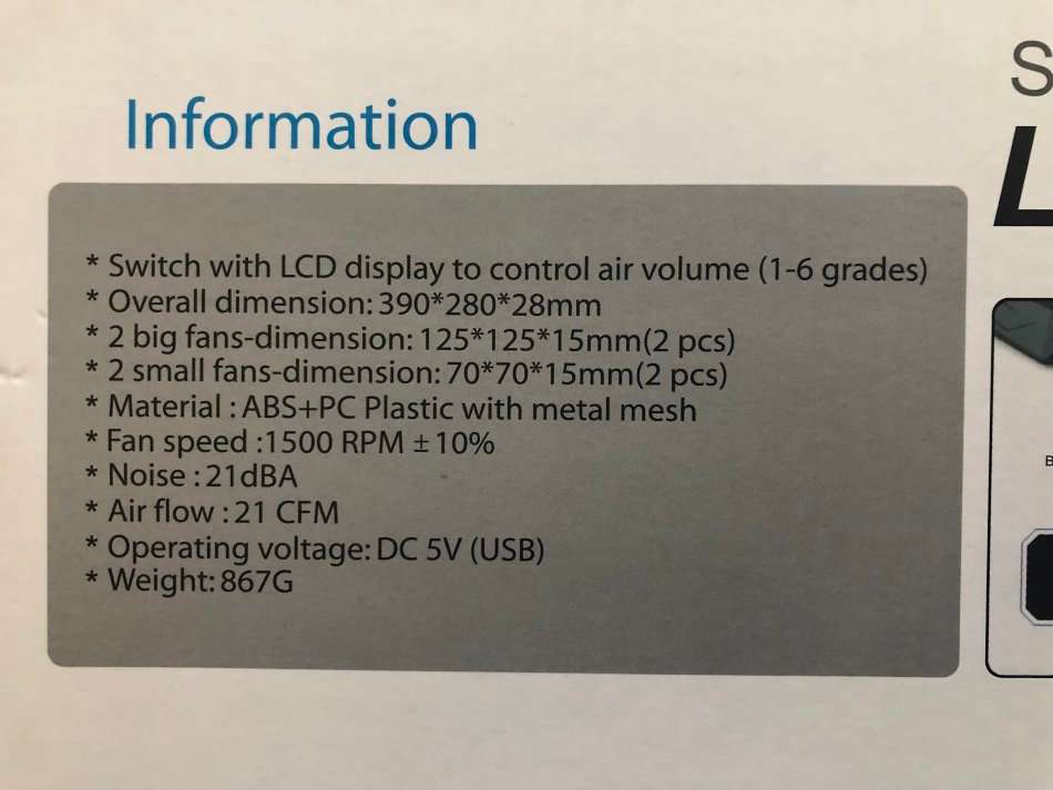 LAPTOP COOLER 15-17INCH TRIPOD USB STAND**4X LED, 4X FANS, BRAND NEW!!!