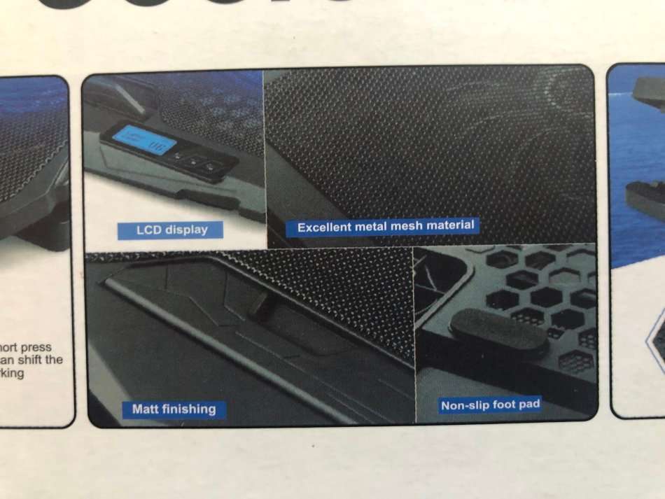 LAPTOP COOLER 15-17INCH TRIPOD USB STAND**4X LED, 4X FANS, BRAND NEW!!!