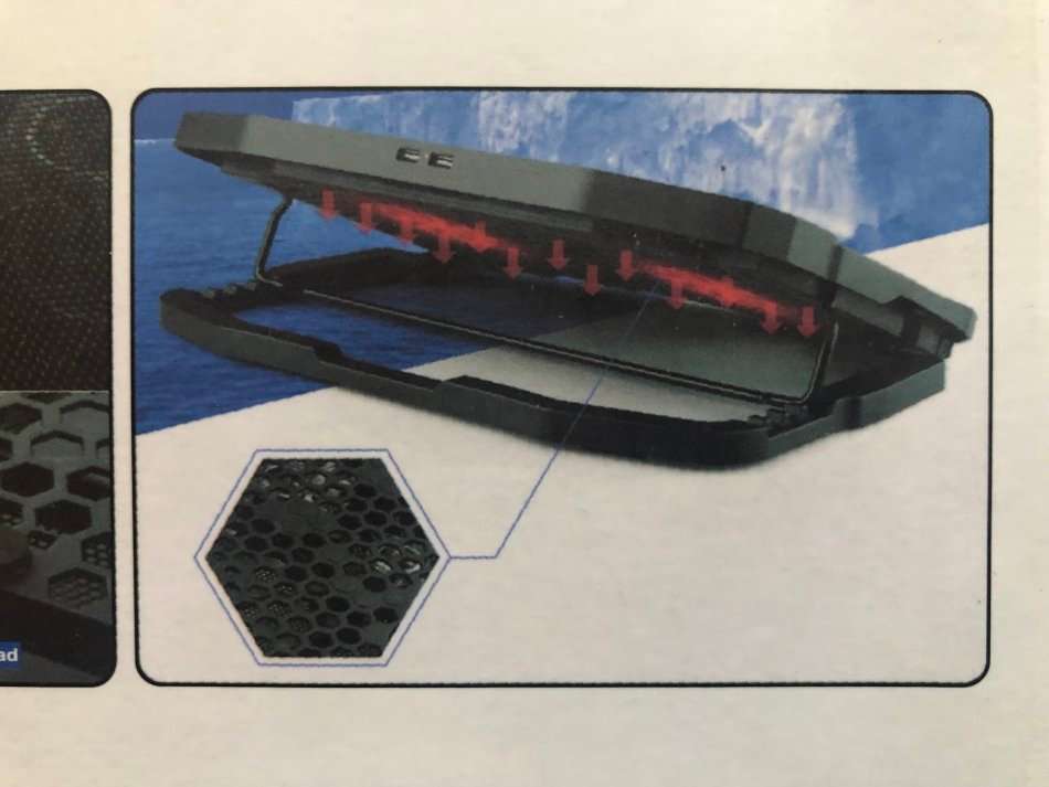 LAPTOP COOLER 15-17INCH TRIPOD USB STAND**4X LED, 4X FANS, BRAND NEW!!!