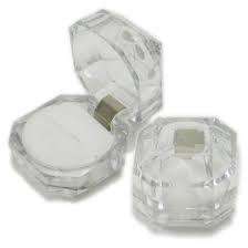 Acrylic Crystal Ring Boxes