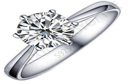 Cubic Zirconia Solitaire Ring