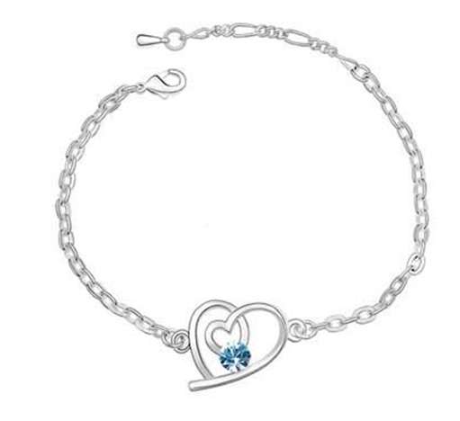 White gold Swarovski bracelet