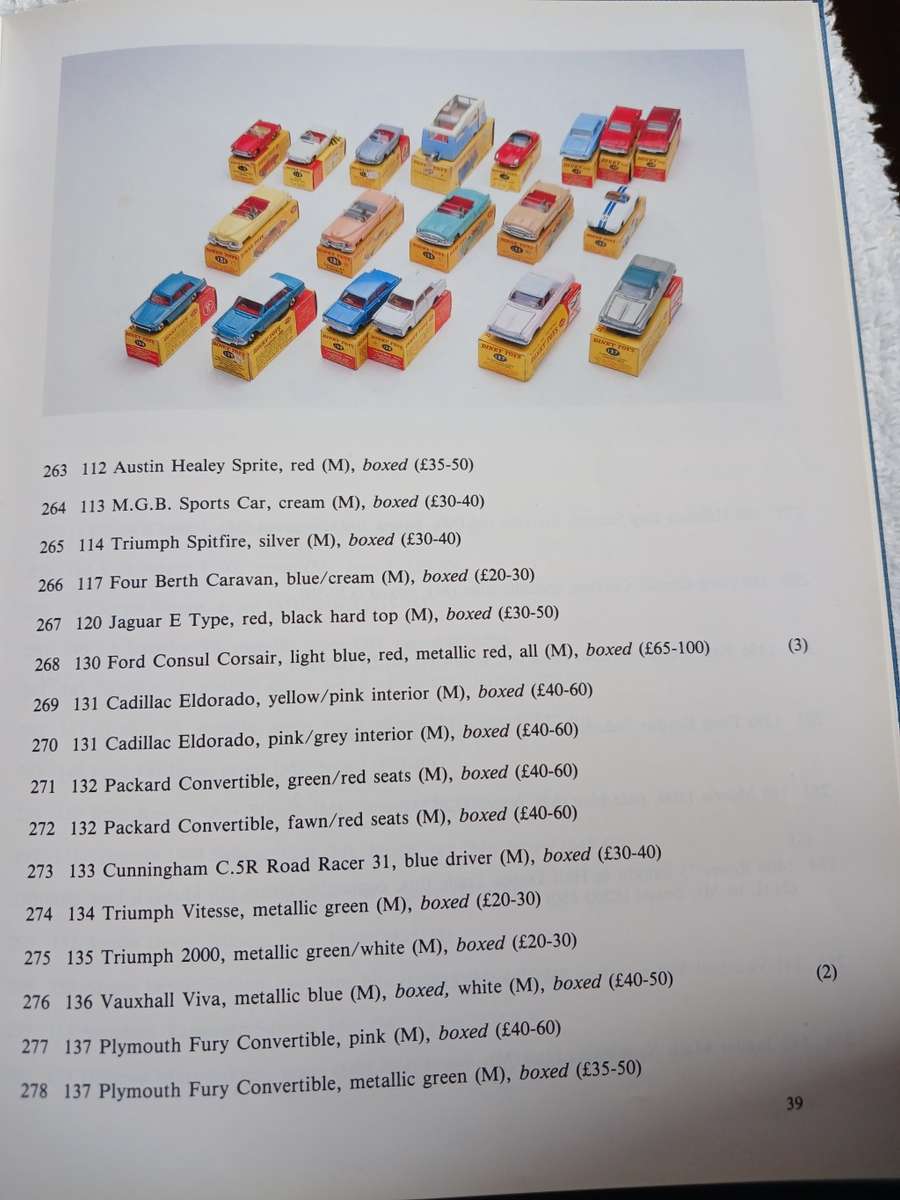 Dinky Toys collectable catalogue.Phillip West Two 1934 to 1964