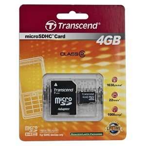 Transcend Memory 4G MicroSDHC Class 2