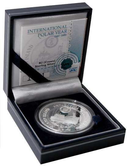 2008 Polar Year R2 Silver Crown Proof Coin 1 Oz as issued by SA Mint