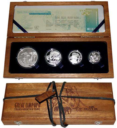 2011 Great Limpopo Transfrontier Park Prestige Set as issued by SA Mint @@ R1 Start!!