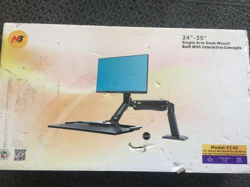 Single Arm Desk Mount [model-FC40] unboxed\damaged packaging
