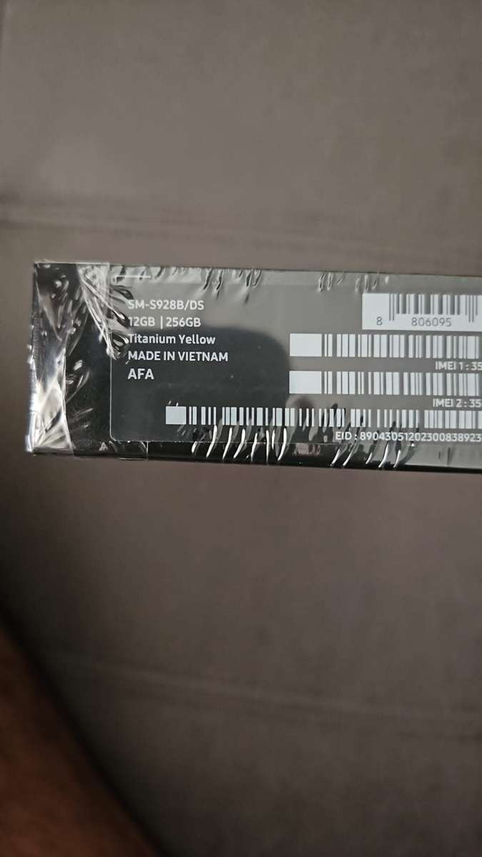 Samsung S24 Ultra Sealed 256GB Titanium Yellow Dual Sim