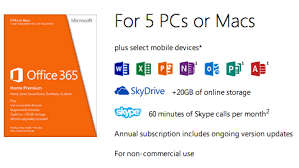 Microsoft Office 365 Account Lifetime Subscription (5 PC/Mac/Mobile)