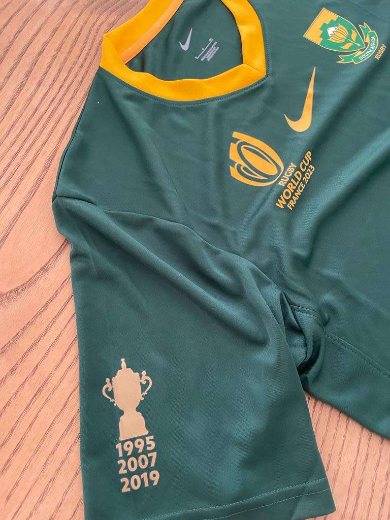 Original Springbok Mens Home 2023 RWC Fan Jersey - Size Mens Small