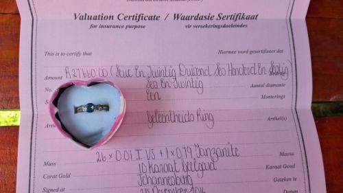 1.005ct ROUND CUT TANZANITE AND DIAMOND 10kt SOLID YELLOW GOLD RING