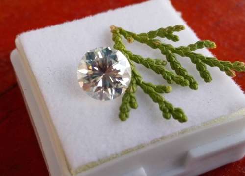 1.10 ct 7.10 mm VVS1 Round H-I White Loose Moissanite