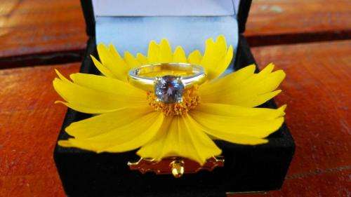 1.33ct 14ct Solid White gold solitaire Tanzanite ring