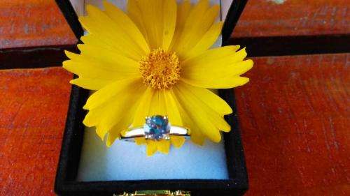 1.33ct 14ct Solid White gold solitaire Tanzanite ring