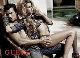 GUESS PREMIUM BRIT ROCKER MENS JEAN SIZE 32/31 BLUE