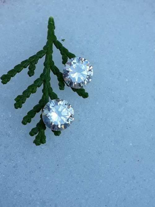 1.68tct Vvs1 Round G-I White Loose Moissanite (Matched Pair)
