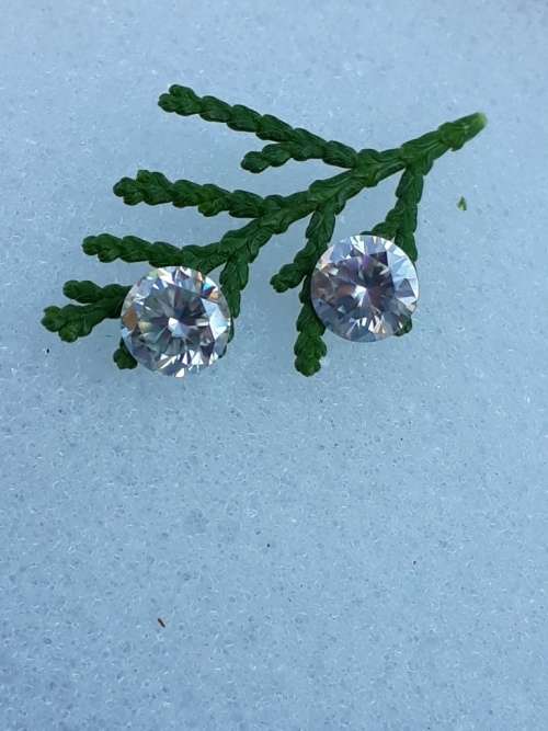 1.38tct Vvs1 Round G-I White Loose Moissanite (Matched Pair)