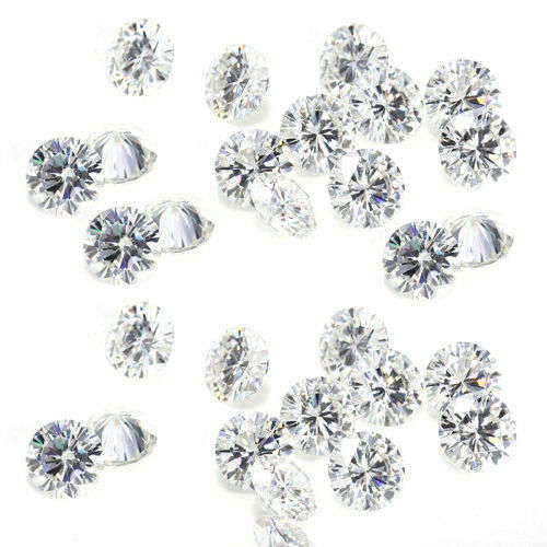 2.55cttw Vvs1 Round White Loose Moissanite (H-I) colour (7 stones and 1 stone per bid)