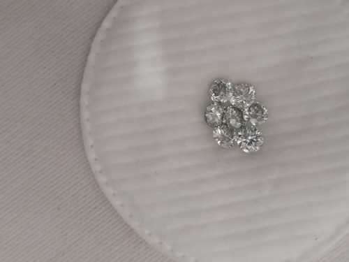 2.55cttw Vvs1 Round White Loose Moissanite (H-I) colour (7 stones and 1 stone per bid)