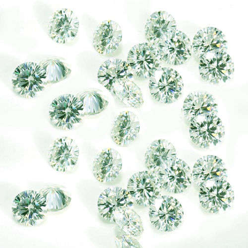 2.77cttw Vvs1 Round Ice Blue Loose Moissanite (8 stones and 1 stone per bid)