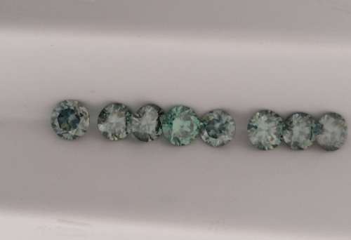 4.62cttw Vvs1 Round Intense Blue Loose Moissanite (8 stones and 1 stone per bid)