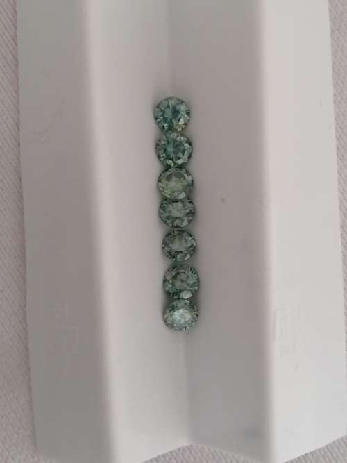 4.48cttw Vvs1 Round Intense Blue Loose Moissanite ( 7 stones and 1 stone per bid)