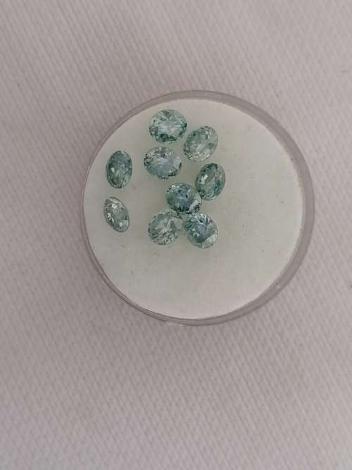 2.80cttw Vvs1 Round Blue Loose Moissanite ( 9 stones and 1 stone per bid)