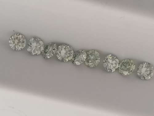 3.40cttw Vvs1 Round Ice White Loose Moissanite (9 stones and 1 stone per bid)