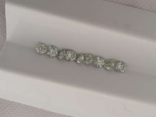 3.40cttw Vvs1 Round Ice White Loose Moissanite (9 stones and 1 stone per bid)