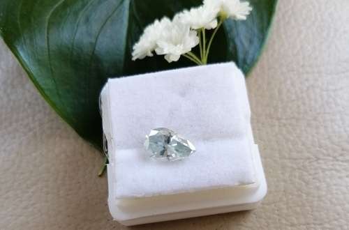 1.50ct Vvs1 Pear Shape Ice Blue Loose Moissanite