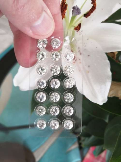 1.00-1.1ct Vvs1 Round G-H White Loose Moissanite (Bid is per stone)