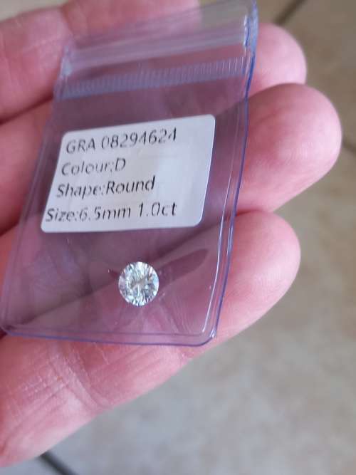 1.0ct Vvs1 Brilliant Round G Colour (GRA CERTIFIED) White Loose Moissanite
