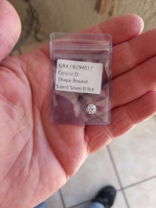 0.9ct Vvs1 Brilliant Round D Colour (GRA CERTIFIED) White Loose Moissanite