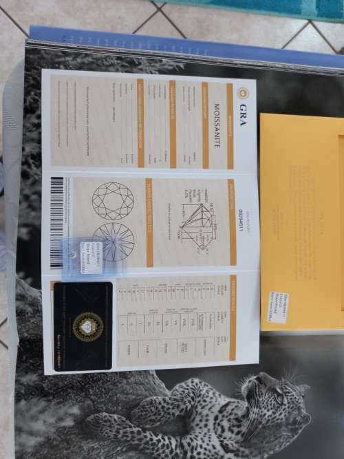 0.935ct Vvs1 Brilliant Round D Colour (GRA CERTIFIED) White Loose Moissanite