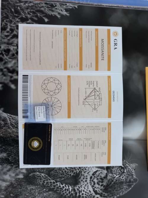 0.4ct Vvs1 Brilliant Round D Colour (GRA CERTIFIED) White Loose Moissanite