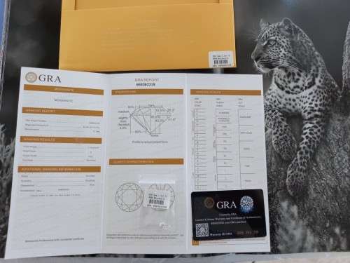 1.0ct Vvs1 Brilliant Round D Colour (GRA CERTIFIED) White Loose Moissanite