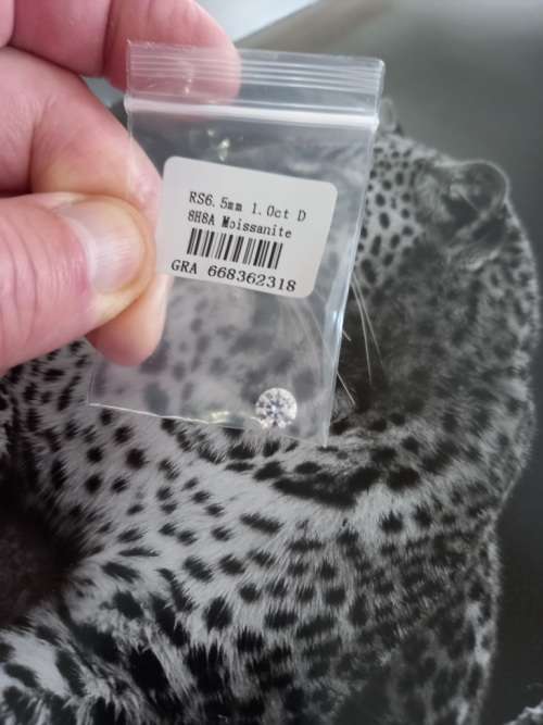 1.0ct Vvs1 Brilliant Round D Colour (GRA CERTIFIED) White Loose Moissanite