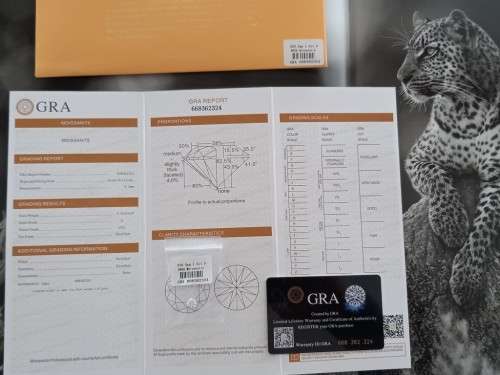 1.0ct Vvs1 Brilliant Round D Colour (GRA CERTIFIED) White Loose Moissanite