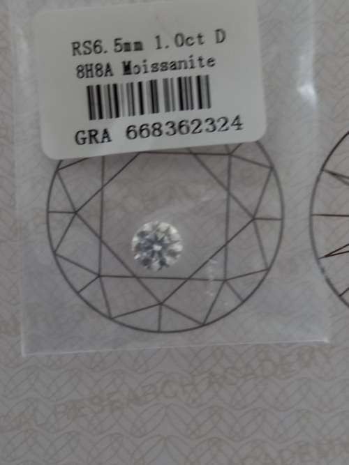 1.0ct Vvs1 Brilliant Round D Colour (GRA CERTIFIED) White Loose Moissanite