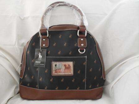 POLO HANDBAG (BLACK/BROWN)