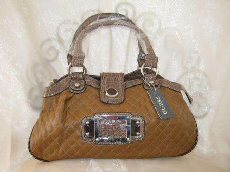 GUESS HANDBAG MOCH LEOPARD SKIN  TAN/LEOPARD