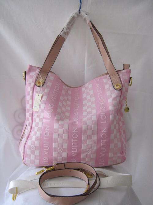 LOUIS VUITON BAG PINK AND WHITE (WITH SHOULDER STRAPS)