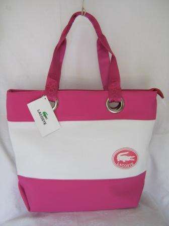 HAND BAG PINK AND WHITE