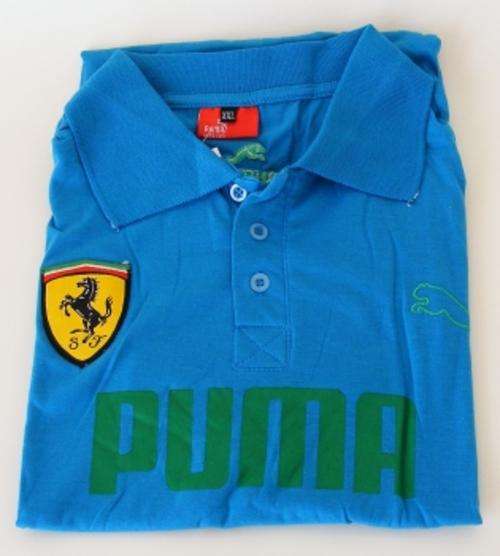 BLUE PUMA GOLF SHIRT - Size:X X-LARGE - slimfit