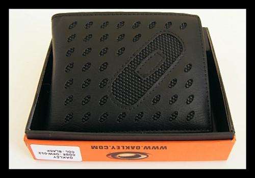 Genuine Leather Black Oakley Wallet in Box